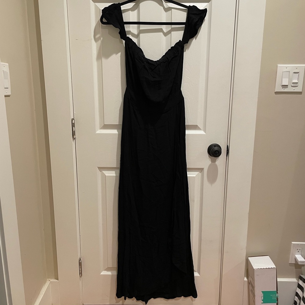 Ava Sky off-shoulder maxi dress